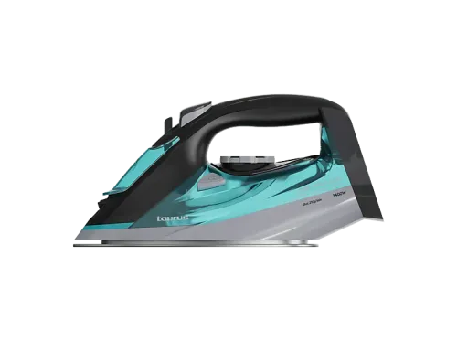 Plancha de vapor Taurus Cleo 3400 X-Slide Rápido calentamiento Sistema antical y antigoteo Autolimpieza  3400W 450 ml Negro / Verde