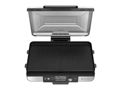 Grill Ninja GX101EU 1800 W Placas: 50 x 50 cm Detección Digital Inteligente de Temperatura Rango de temperatura 60ºC a 260°C Plata/Negro
