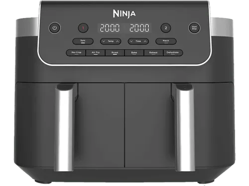 Freidora de aire Ninja DualZone DZ801EU 2 cestas 7.6 l 2470 W 240 °C 6 funciones de cocción Gris