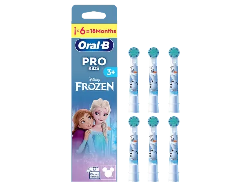 Recambio para cepillo dental Oral-B Pro Kids 3+ Cabezales de recambio de Disney Frozen +3 años Pack de 6 unidades