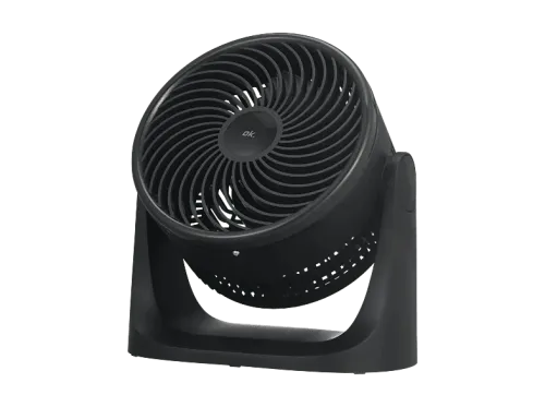 Ventilador de sobremesa ok. OTF 202826 ES 28W 3 Velocidades Mesa/Pared Inclinación Ajustable Negro