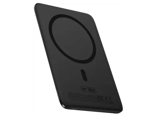 Powerbank Baseus PicoGo AM41 Ultra-fina 5000 mAh 20W Carga magnética Con cable Tipo C 60W Carga Pass-Through Carga rápida Negro