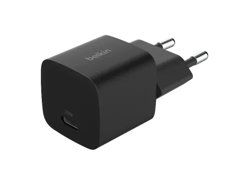 Cargador de pared Belkin BBC031 Carga USB-C 25W Negro