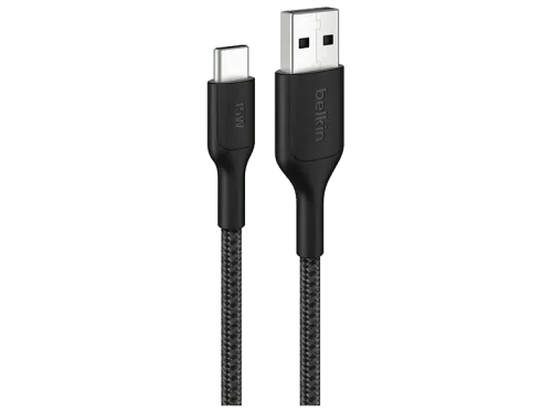 Cable USB Belkin CAB022hq2M 2m USB-A a USB-C 15W Universal Negro