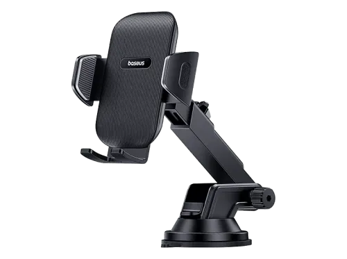 Soporte de móvil para coche Baseus Go UltraControl Universal Sistema de ventosa ultrapotente Ajustable Rotación 360º  Negro Cluster