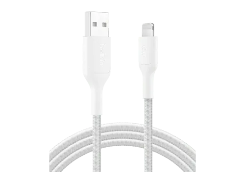 Cable USB Belkin CAA020 USB-A a Lightning 2m Blanco