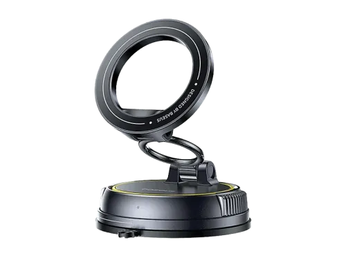 Soporte de móvil para coche Baseus PrimeTrip VC2 Flex Ventosa ultrapotente Rotación 360º Con brazos de amortiguación Universal Negro Cluster