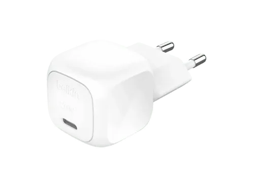 Cargador de pared Belkin Cargador USB-C compacto de 20 W Universal Carga rápida USB-C Blanco