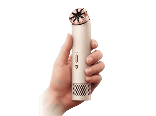 Mini ventilador Dyson HushJet™ Mini Cool 3 en 1 Bateria Carga USB-C Potencia 40 W 5 Velocidades+ modo Boost Stone/Blush