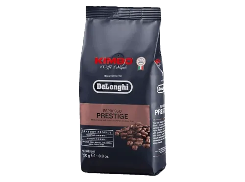 Café en grano De’Longhi Kimbo Prestige 35% Robusta y 65% Arábica 250 gramos