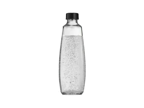 Botella para máquina gasificadora SodaStream Fuse Glass 1L Cristal Compatible solo con SodaStream DUO Tapón cierre hermético