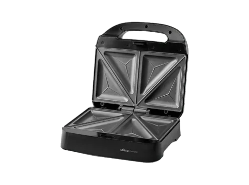 Sandwichera Ufesa Nevada 750 W Placas antiadherentes de 225 × 131 mm Libres PFOA Negro