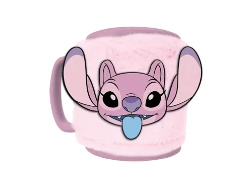 Taza Sherwood  Lilo & Stitch: Angel 400 ml Funda de felpa Rosa