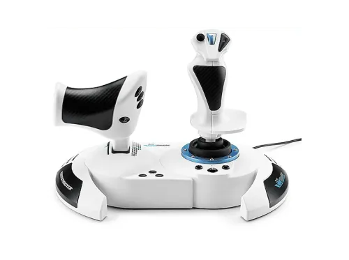 Simulador de Vuelo Thrustmaster T.Flight Hotas 5 MSFS Special Edition Para PS5 PS4 y PC Mando de Potencia y Controlador de Simulación Blanco