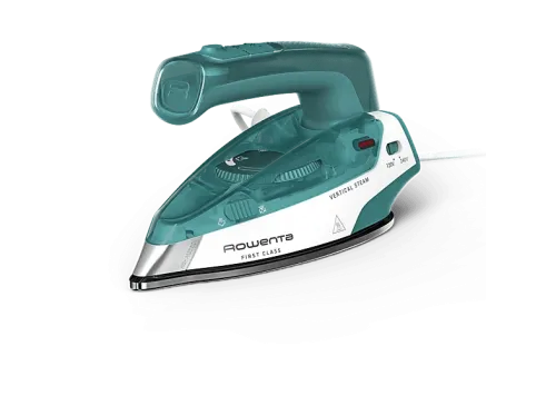 Plancha de vapor Rowenta First Class Plancha de viaje Doble voltaje 120-240 V Vapor vertical Golpe de vapor 45 g/min Calentamiento rápido Verde