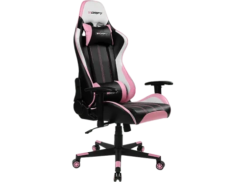 Silla gaming Drift DR175 2D (regulable en altura y anchura) Poliuretano 150kg Giratorio Negro y Rosa