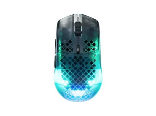 Ratón gaming SteelSeries Aerox 3 Wireless Gen 2 Inalámbrico 26000 dpi 4K Fast Sensor TrueMove 26K Ultraligero Shadow