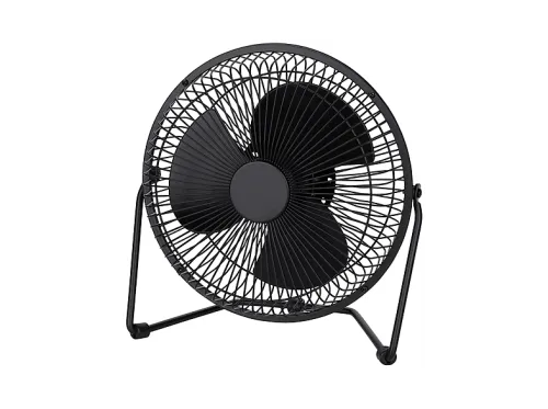 Ventilador de sobremesa NK HO350133 2 Velocidades 4W 3 Aspas 20 cm Negro
