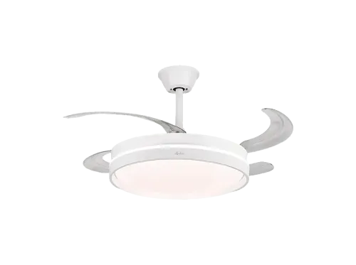 Ventilador de techo- Jata JVTE4242 42 W 6 Velocidades Aspas retráctiles Luz LED Función Reverse Blanco
