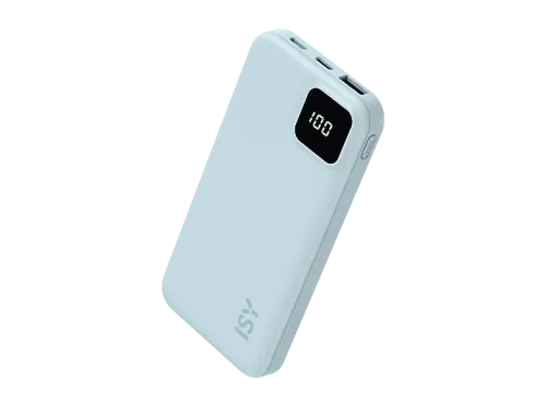 Powerbank ISY IPP-10001-BL 10000 mAh USB-A y USB-C Azul