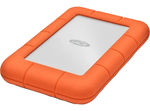 Disco duro externo 1 TB LaCie Rugged Mini USB C 3.0 Naranja