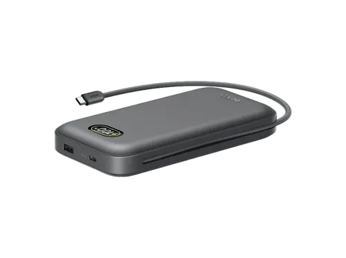 Powerbank BELKIN BPB040hqCH 27000 mAh 1x USB-A 2x USB-C 240W Gris Carbón