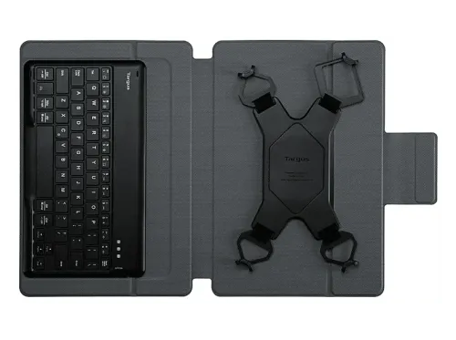 Funda con teclado Targus THZ998ES Para Tablets de 9,5 a 11,5" 100 días Autonomía Teclado Bluetooth 5.0 desmontable Rotación 360° Negro