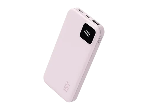 Powerbank ISY IPP-10001-BK 10000 mAh USB-A y USB-C Rosa