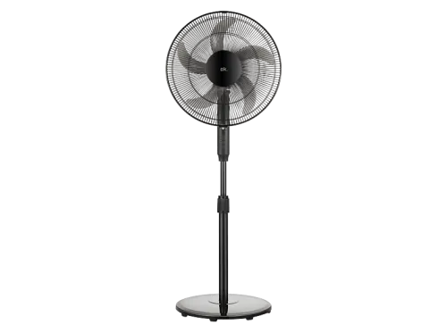 Ventilador de pie ok. OSF 45326 B RC ES 40W 3 Velocidades 5 Aspas Oscilación Altura Ajustable Temporizador 6h Negro