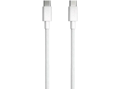 Cable USB-C ISY IUC-1060 USB-C a USB-C 1m 60W Blanco