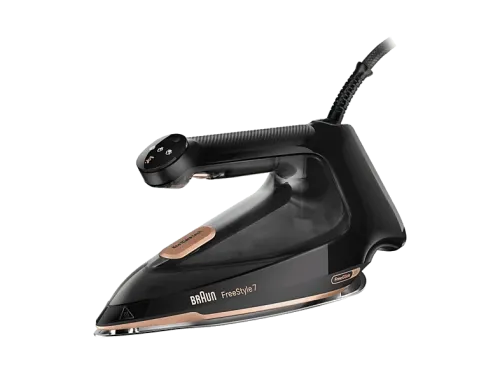 Plancha de vapor Braun FI7276BK Golpe de vapoR 250g Depósito de agua 350 ml Anti-goteo Auto-Limpieza Negro/Cobre