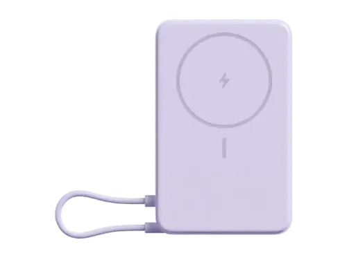 Powerbank Xiaomi Magnetic Powerbank 10000 mAh 1x USB-C Carga Inalámbrica Morado