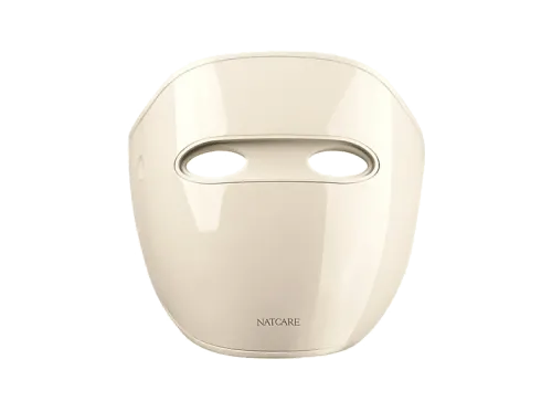 Máscara LED Natcare Sunstone Para la cara Promueve el colágeno Tecnología Innovadora Blanco