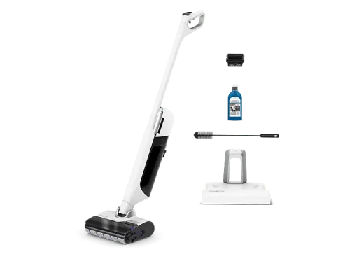 Fregona Eléctrica Rowenta X-Clean 12 GZ7257 Tenología Wet & Dry Gran Autonomía Autolimpieza y secado automático 21 k Pa Fregado 550 rpm Blanco
