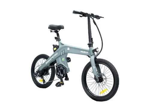 Bicicleta urbana smartGyro Nimbus Eléctrica Plegable Potencia Nominal 250W Velocidad 25 km/h 60 km IPX4 Gris