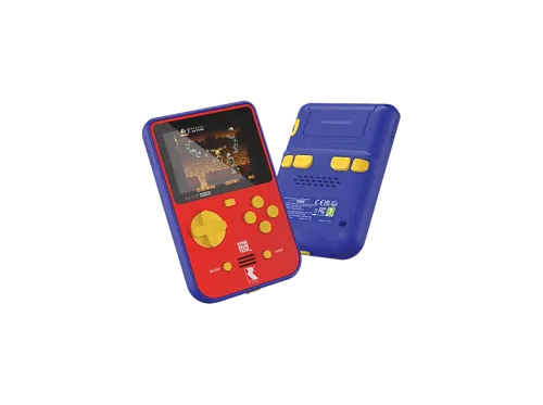 Consola retro portátil Koch Media HyperMegaTech Rare Super Pocket Pantalla LCD 2.8" Hasta 4h de autonomía USB-C Rojo y azul
