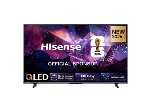 TV QLED 55" Hisense 55E7S PRO QLED 4K 144Hz Nativos Smooth Motion IA HDR10+Gaming Negro