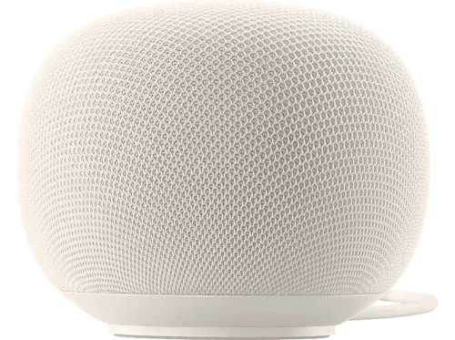 Altavoz inteligente Google Home 30W Tecnología Gemini Procesador Quad Core A55 Sonido Omnidireccional Reconocimiento de Voz Porcelain