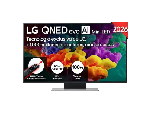 TV QNED Mini LED 43" LG 43QNED86B6B UHD 4K Procesador Inteligente α7 AI Processor 4K Gen9 Smart TV DVB-T2 (H.265) Negro