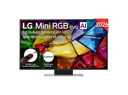TV RGB Mini LED 50" LG 50MRGB87B6B UHD 4K Procesador Inteligente α8 AI Processor 4K Gen3 Smart TV DVB-T2 (H.265) Negro