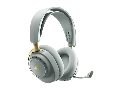Auriculares gaming SteelSeries Arctis Nova Elite 30 h Diadema Cancelación activa de ruido (ANC) Audio alta resolución Sage gold