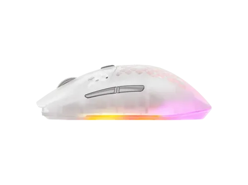 Ratón gaming SteelSeries Aerox 3 Wireless Gen 2 Inalámbrico 26000 dpi 4K Fast Sensor TrueMove 26K Ultraligero Fantasma