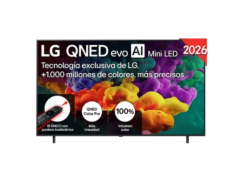 TV QNED Mini LED 75" LG 75QNED85B6B UHD 4K Procesador Inteligente α8 AI Processor 4K Gen3 Smart TV DVB-T2 (H.265) Negro