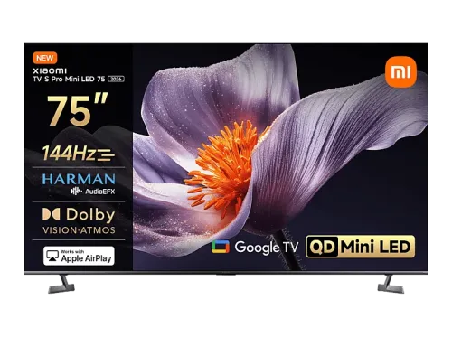 TV Mini LED 75" Xiaomi TV S Pro Mini LED UHD 4K HDR10+ Quad cortex A73 Smart TV (Google TV) DVB-T2 (H.265) Gris Oscuro
