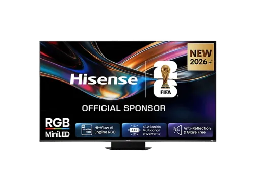 TV RGB Mini LED 65" Hisense 65UR9S UHD 4K Quad Core / MT9655 Hi-View AI Engine RGB Tuned by Devialet Anti Reflejo Negro