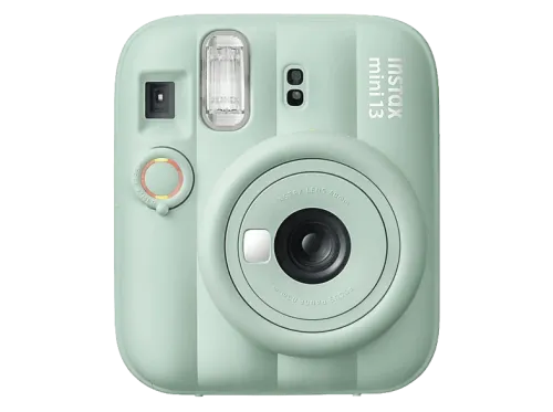 Cámara instantánea Fujifilm Instax Mini 13 86 mm x 54 mm Flash Automático Espejo para selfie Verde laguna