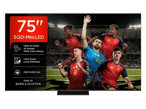 TV SQD-Mini LED 75" TCL 75C7L UHD 4K TSR AiPQ Smart TV DVB-T2 (H.265) HDR 3000 nits Dolby Vision y Atmos Negro