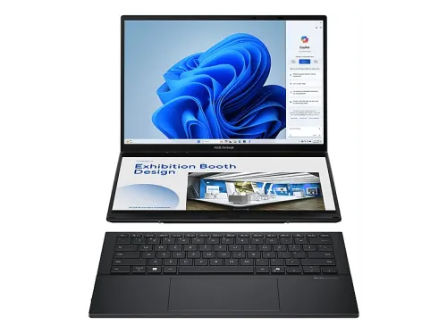 Portátil ASUS Zenbook Duo OLED UX8406CA-QL335W 14 " WUXGA Intel® Core™ Ultra 7 255H 32GB RAM 1TB SSD UHD Graphics W11H Sin cargador