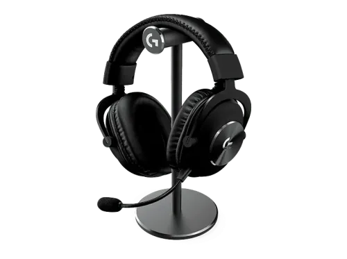 Auriculares gaming Logitech G PRO X + Stand Inalámbrico Lightspeed-BT PC-PS5/PS4 Filtros de voz Transductores 50 mm 7.1 canales 20h Negro