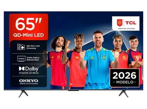 TV QD-Mini LED 65" TCL 65P8L UHD 4K TCL AiPQ Processor Smart TV DVB-T2 Dolby Vision·Atmos 144Hz Google TV Negro